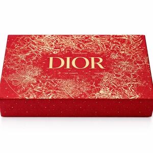 Dior Red & Gold Lipstick Case w Mirror | Cosmetic Presentation Box